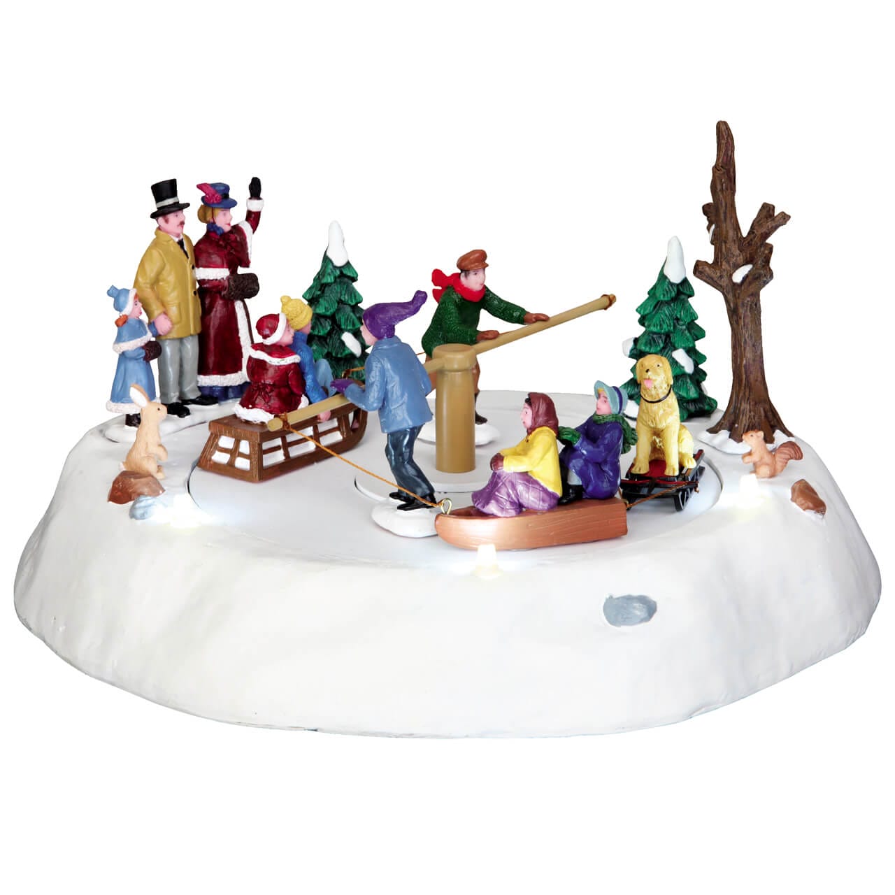 lemax-victorian-ice-merry-go-round-man-ge-anim-piste-luge image 1