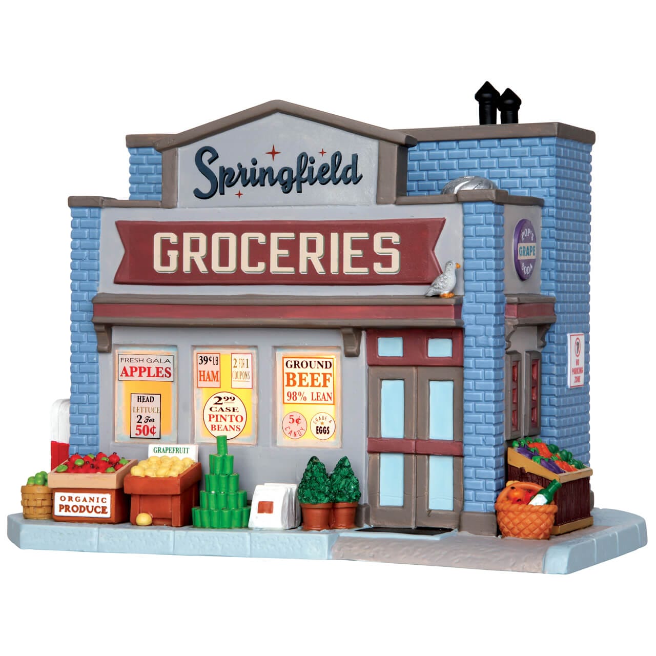 lemax-springfield-groceries-picerie-miniature-lumineuse image 1