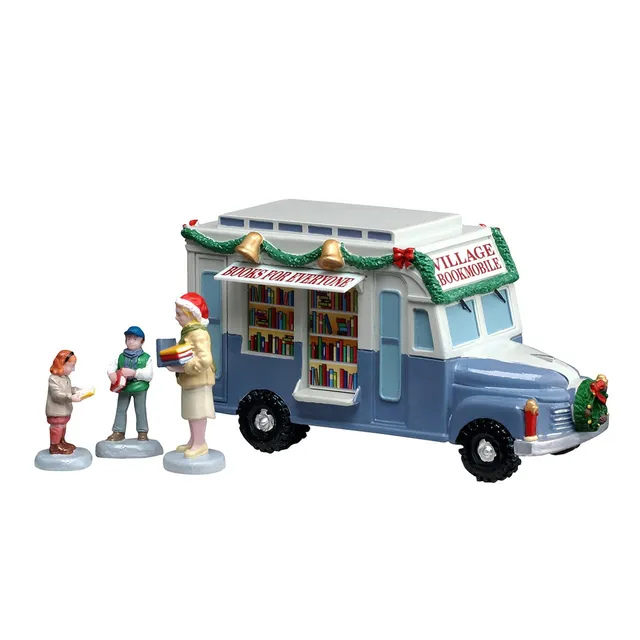 lemax-bookmobile-biblioth-que-mobile-village-miniature image 1