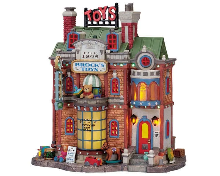 lemax-brock-s-toys-magasin-de-jouets-miniature-village-de-no-l image 1