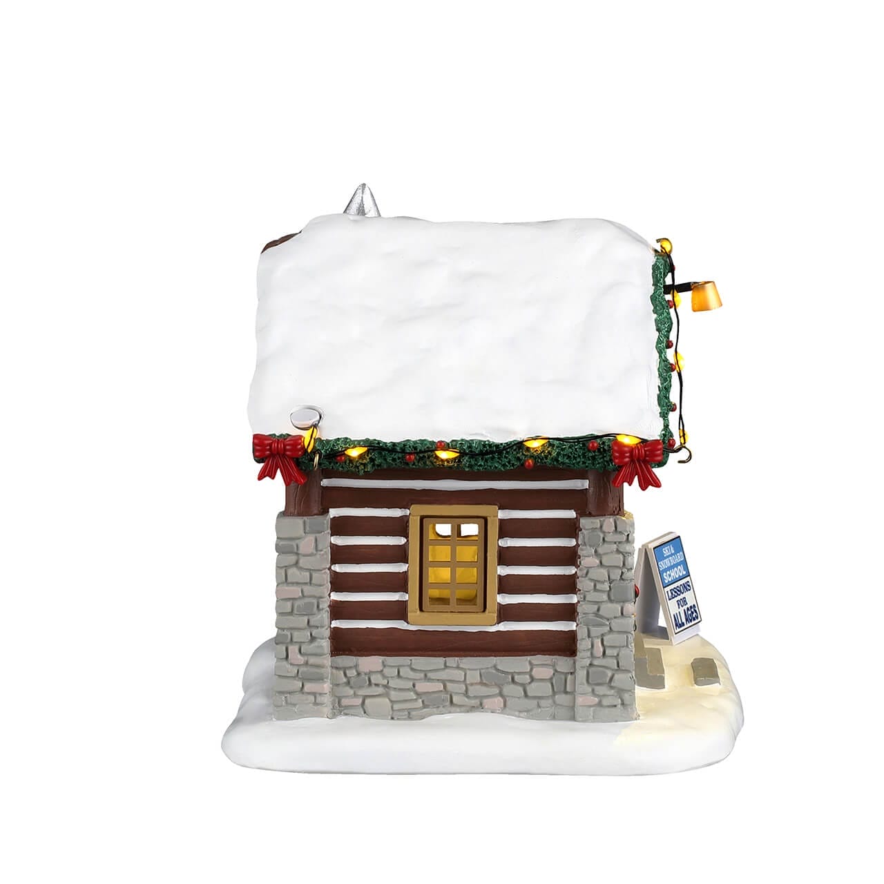 lemax-vail-village-ski-snowboard-school-chalet-cole-de-ski-lumineux image 2