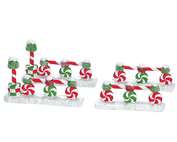 lemax-candymint-gumdrop-fence-cl-ture-miniature-sugar-n-spice image 1