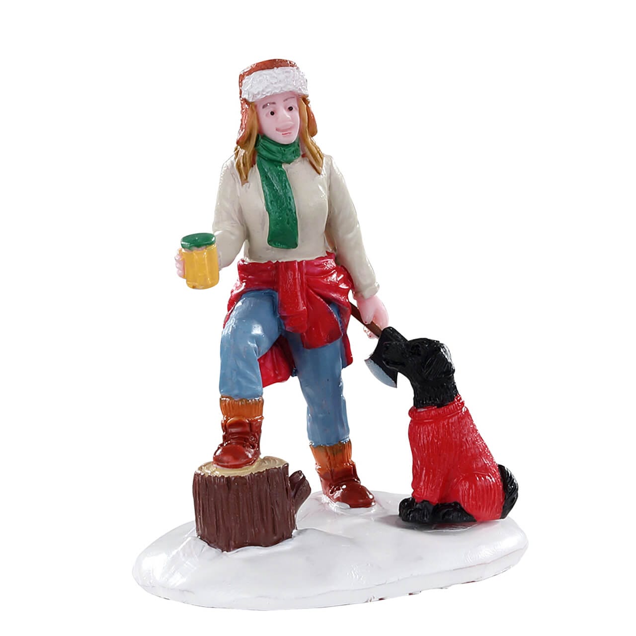 lemax-lumberjill-sonia-figurine-b-cheronne-vail-village image 2
