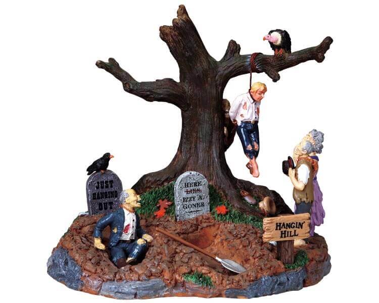 lemax-hangin-hill-d-cor-spooky-town-pour-village-d-halloween image 5