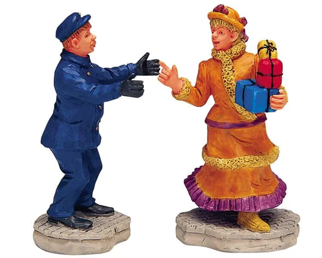 lemax-gift-group-lot-cadeaux-village-miniature image 1