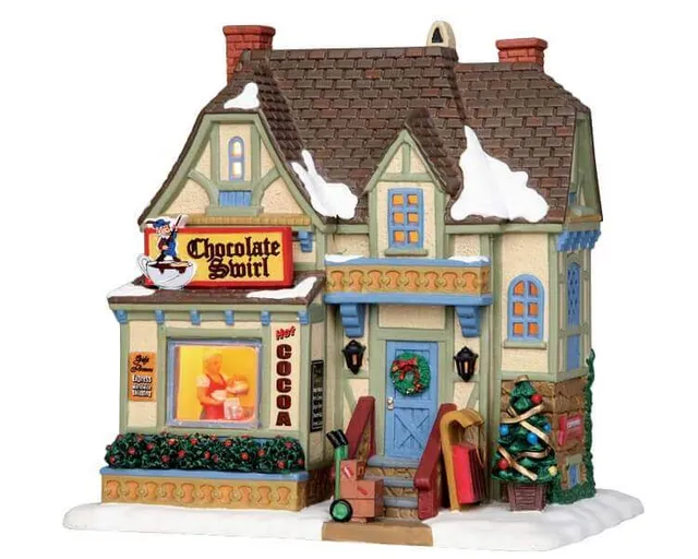 lemax-chocolate-swirl-boutique-miniature-lumineuse-village-de-no-l image 1