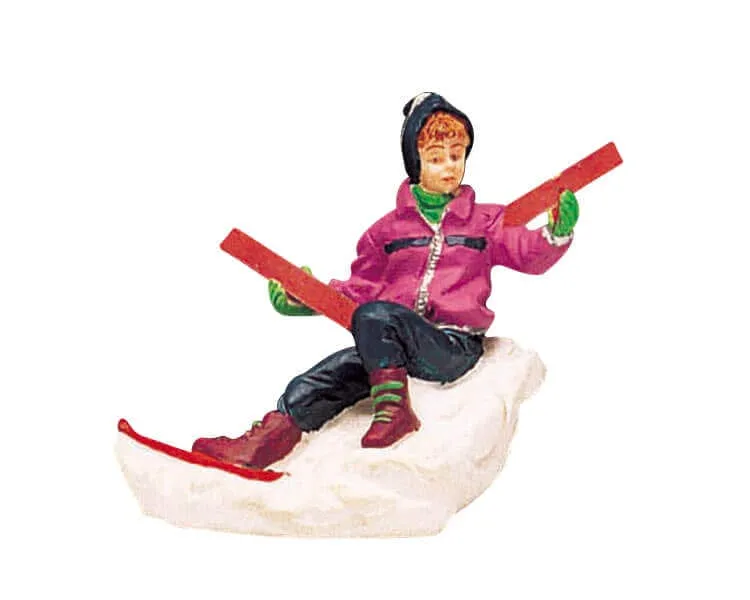 lemax-broken-ski-figurine-miniature-de-village-d-hiver image 1