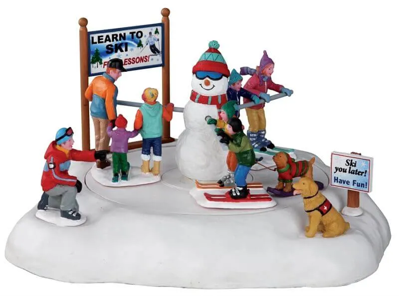 lemax-learning-to-ski-figurine-anim-e-village-de-no-l image 1