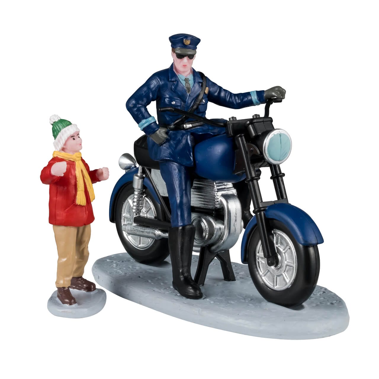 lemax-police-officer-figurine-policier-et-enfant-pour-village image 2