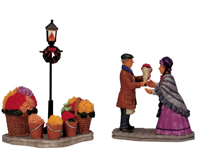 lemax-flower-vendor-figurine-village-de-no-l image 1