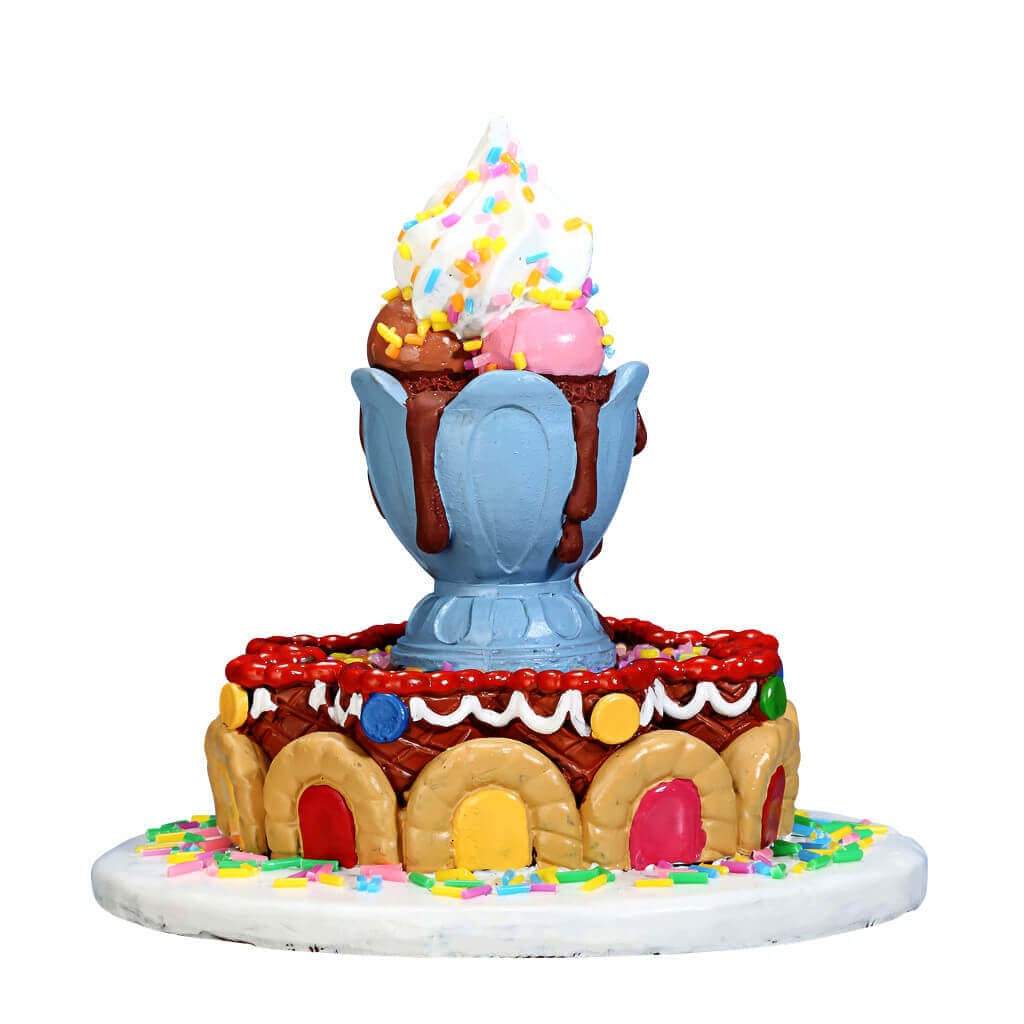 lemax-sundae-fountain-fontaine-glaces-miniature-sugar-n-spice image 4
