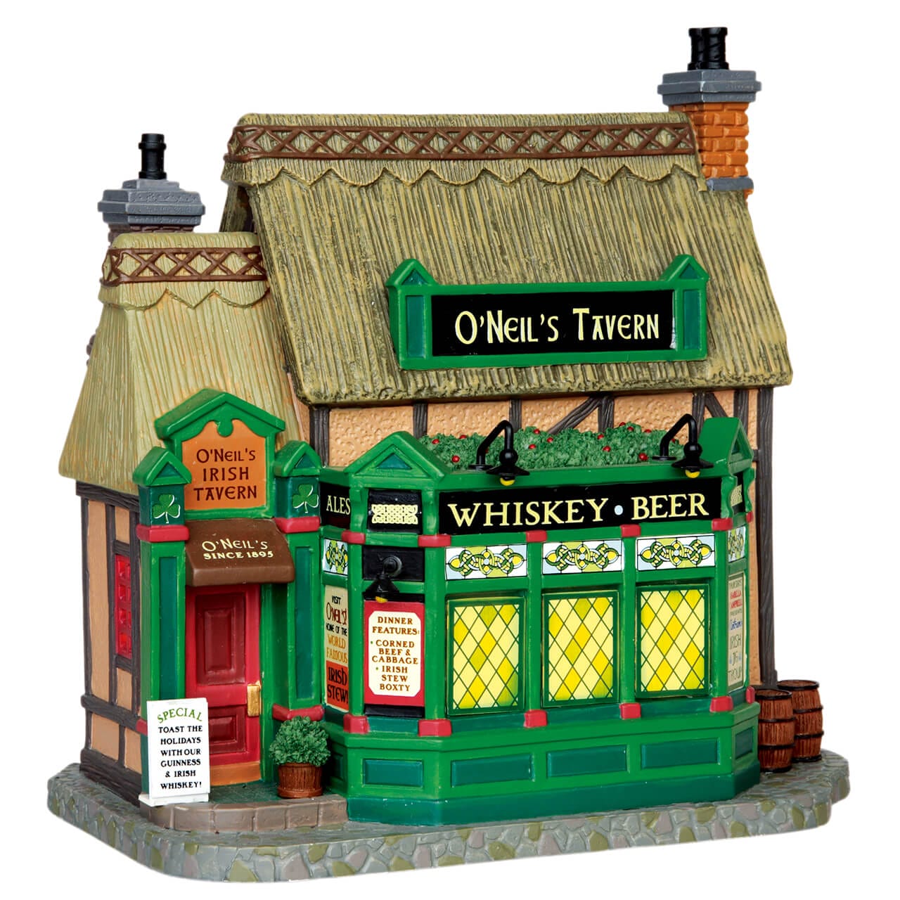 lemax-o-neil-s-irish-tavern-b-timent-lumineux-village-de-no-l image 1