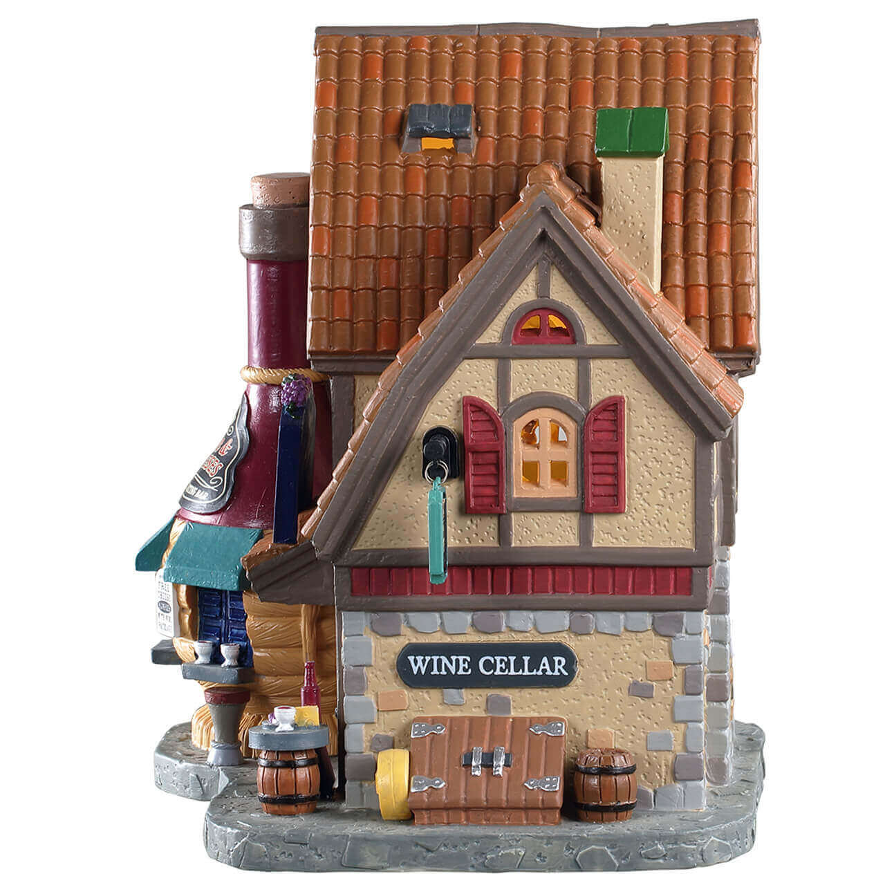 lemax-the-tuscan-carafe-bar-vin-miniature-village-de-no-l image 3