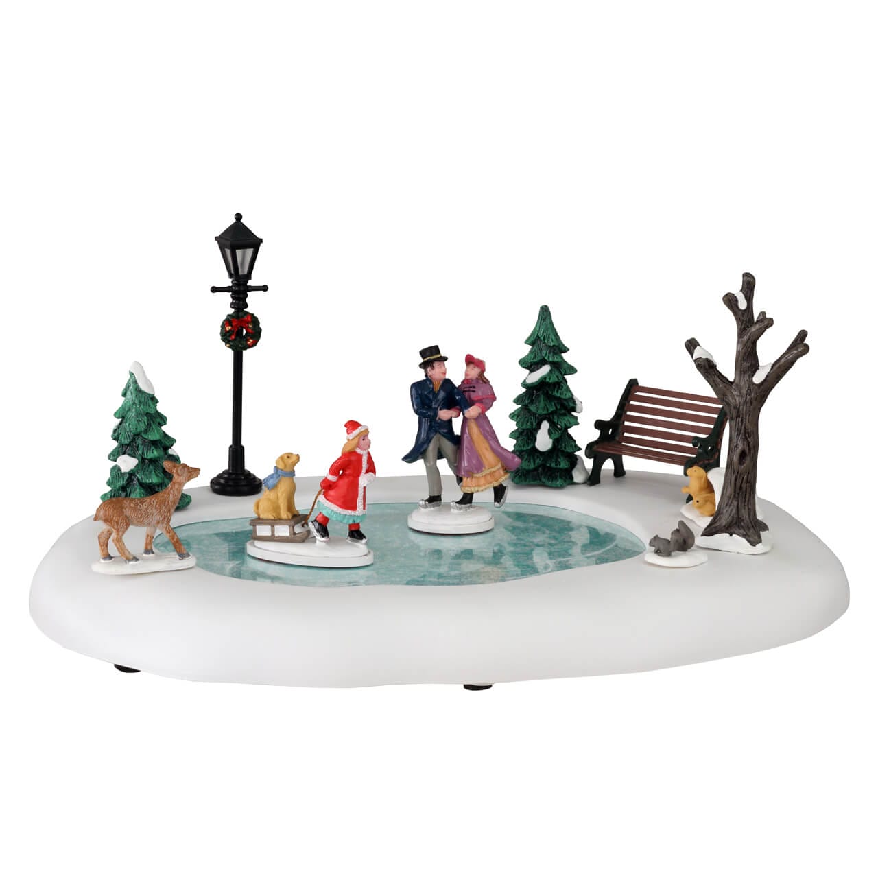 lemax-victorian-skaters-figurines-patineurs-sur-glace-caddington image 1