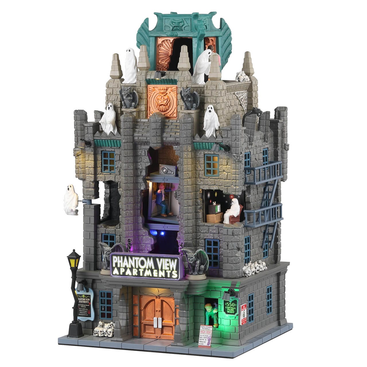 lemax-phantom-view-apartments-maison-hant-e-lumineuse-spooky-town image 1