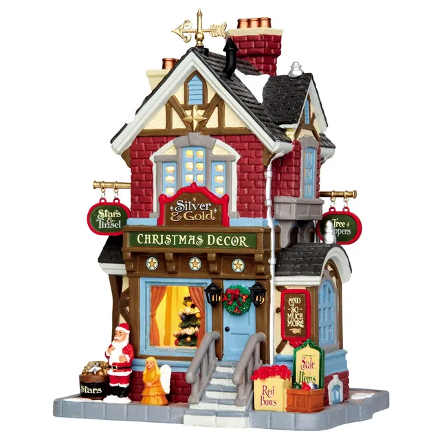 lemax-silver-gold-shop-boutique-miniature-lumineuse-village-de-no-l image 1