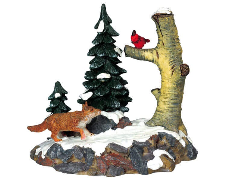 lemax-stealthy-fox-animal-renard-miniature-village-de-no-l image 1