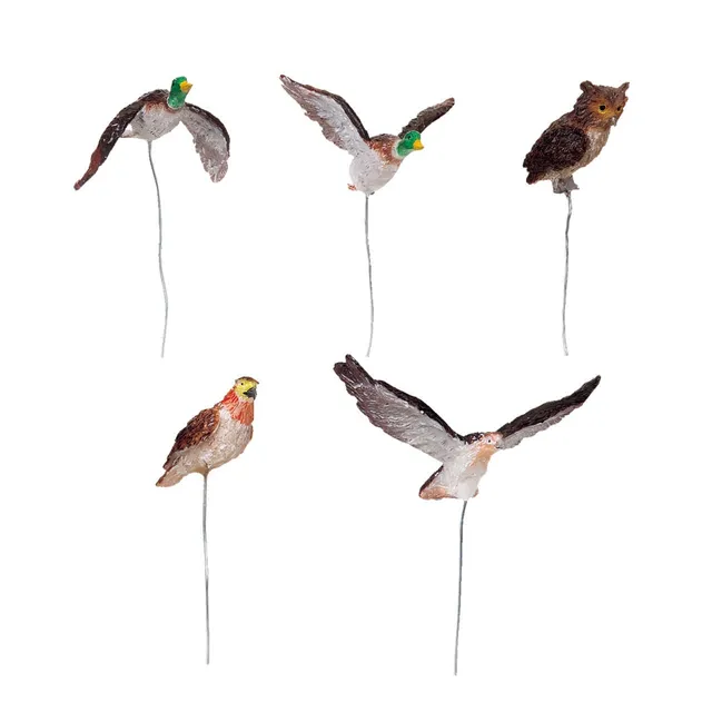 lemax-assorted-birds-set-of-5-oiseaux-miniatures-pour-village image 1