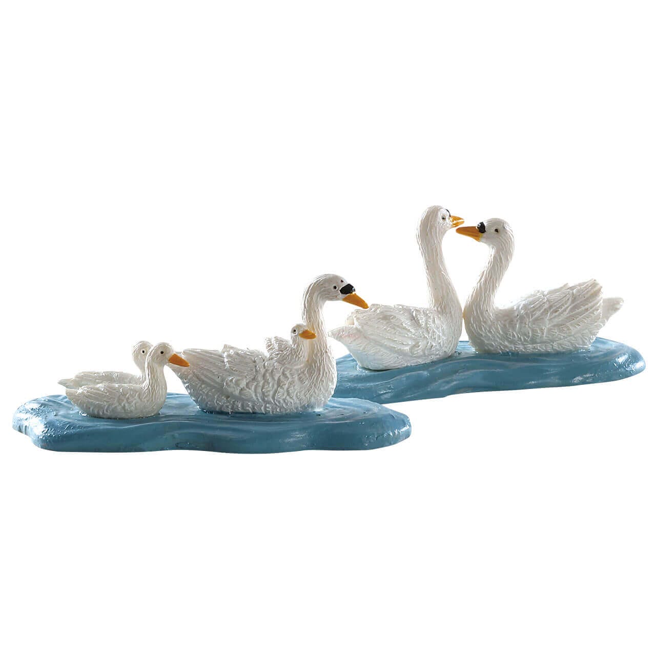 lemax-swans-figurines-cygnes-village-miniature image 1