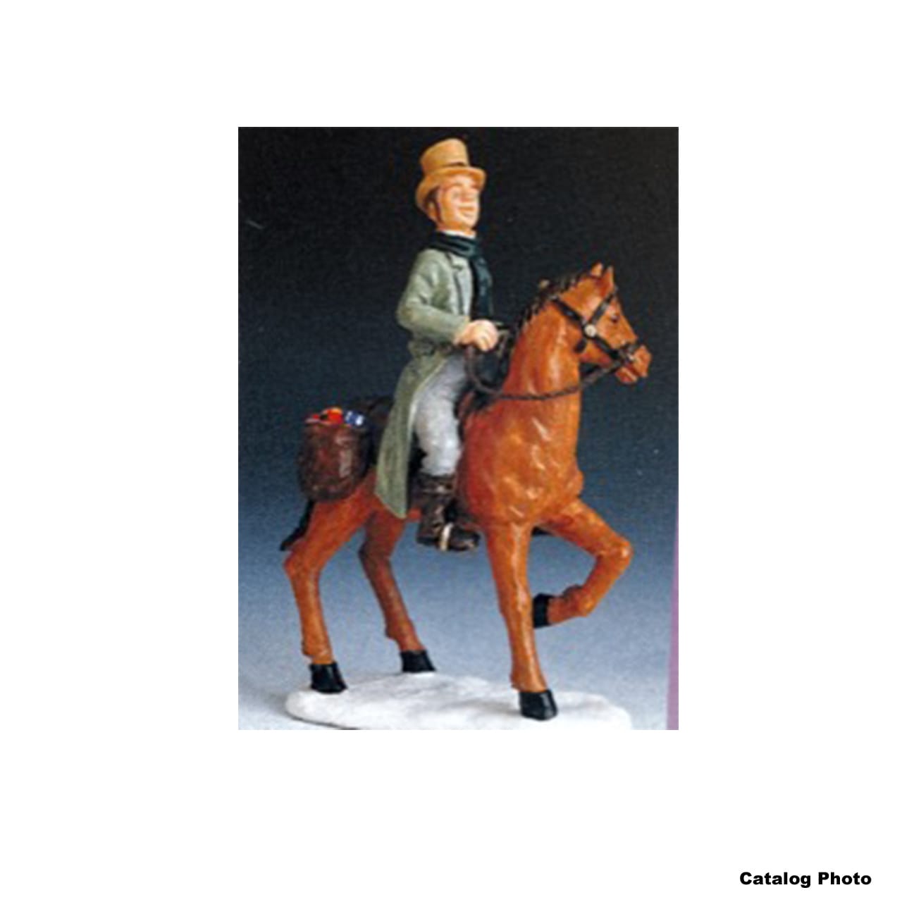 lemax-the-merry-horseman-figurine-miniature-village-de-no-l-cavalier image 1