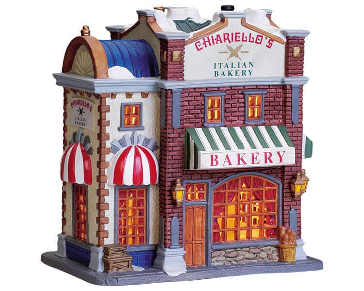lemax-chiariello-s-italian-bakery-boulangerie-miniature-lumineuse image 1