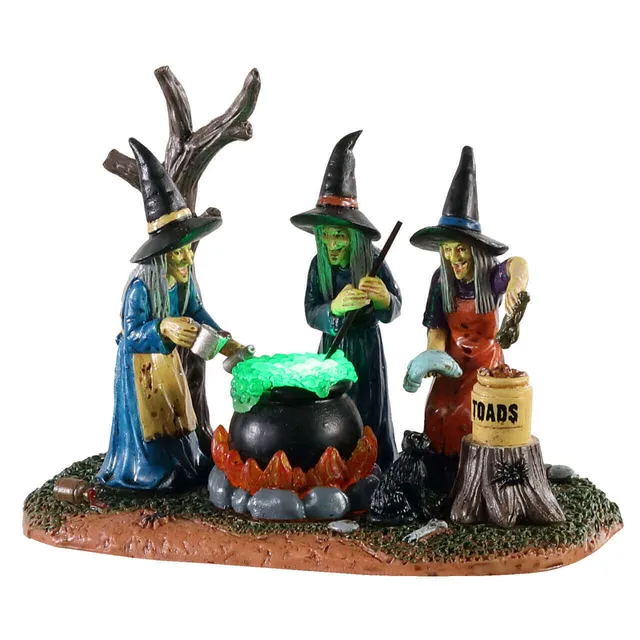 lemax-teamwork-figurine-sorci-res-au-chaudron-spooky-town image 1