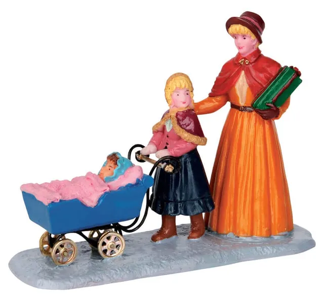 lemax-out-with-dolly-figurine-miniature-village-de-no-l image 1