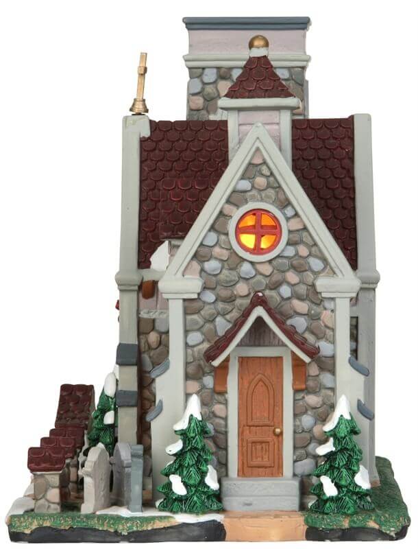 lemax-pine-grove-chapel-glise-lumineuse-village image 2