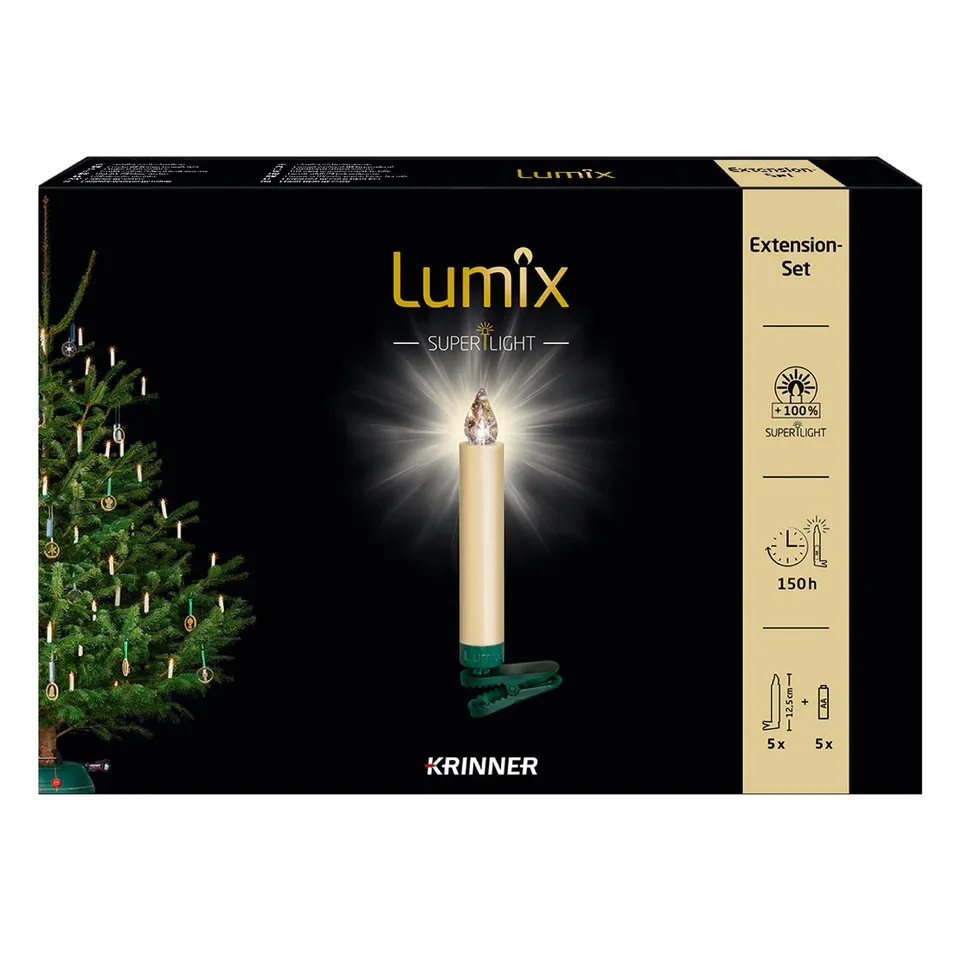 krinner-lumix-superlight-ivoire-extension-5-bougies-led-xl-12-5-cm image 1
