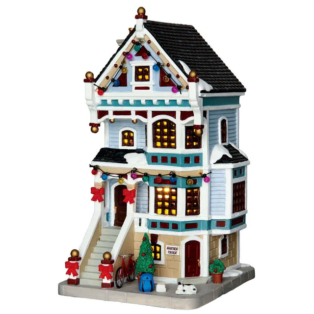 lemax-powell-residence-maison-miniature-lumineuse-village-de-no-l image 1