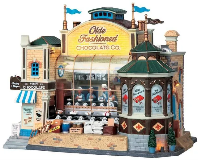 lemax-olde-fashioned-chocolate-co-fabrique-de-chocolats-anim-e-lumineuse image 1
