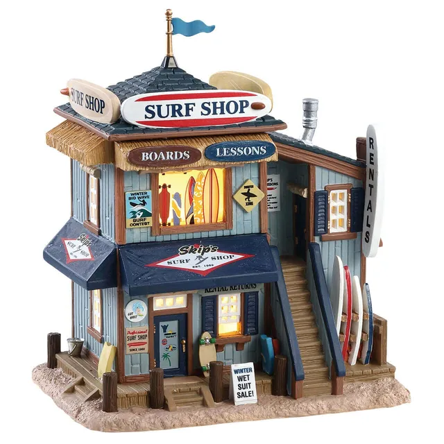 lemax-skip-s-surf-shop-boutique-de-surf-miniature-lumineuse-plymouth-corners image 1