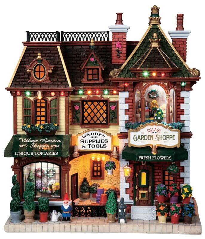 lemax-village-garden-shoppe-village-miniature-lumineux image 1