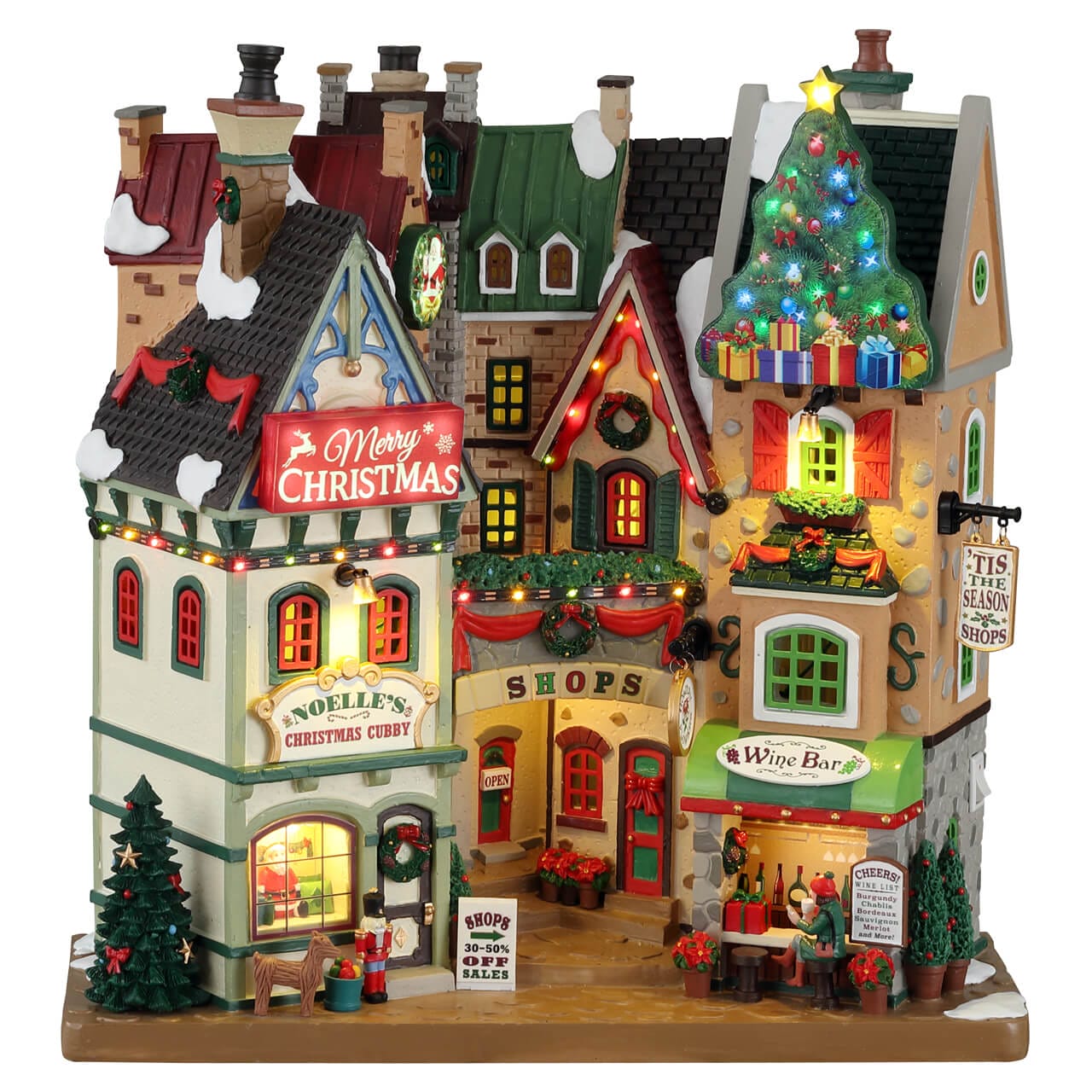 lemax-tis-the-season-shops-boutiques-de-village-miniature-lumineuses image 1