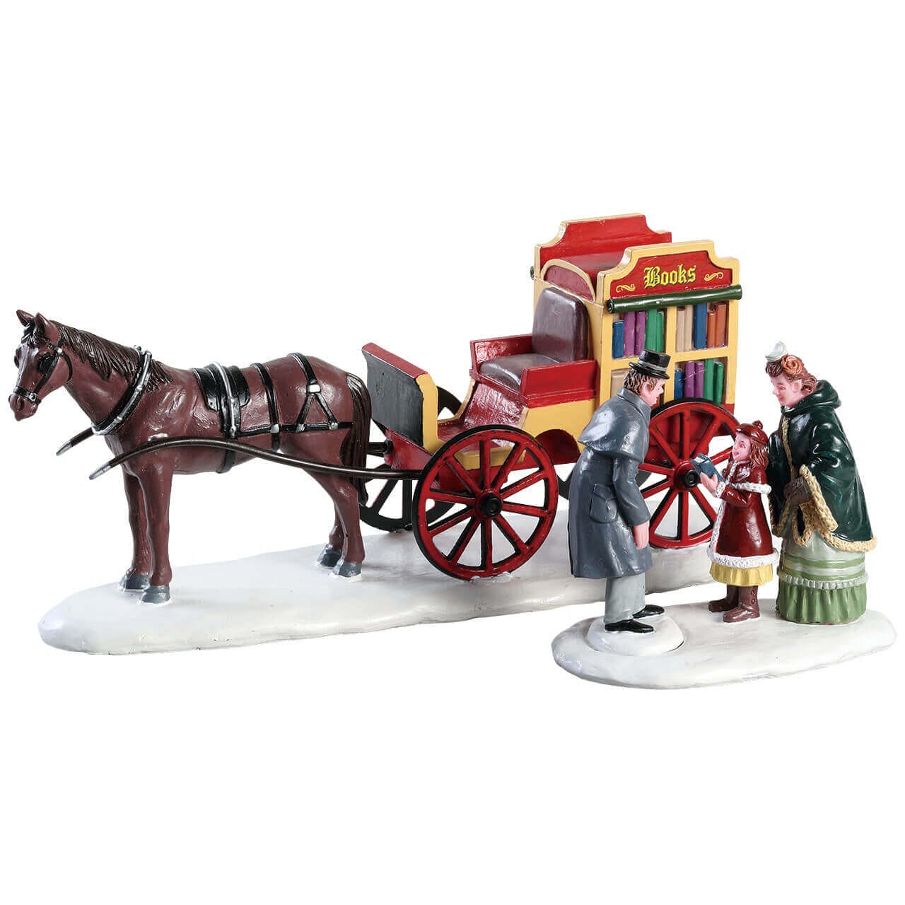 lemax-rolling-readers-figurine-biblioth-que-mobile-village image 1