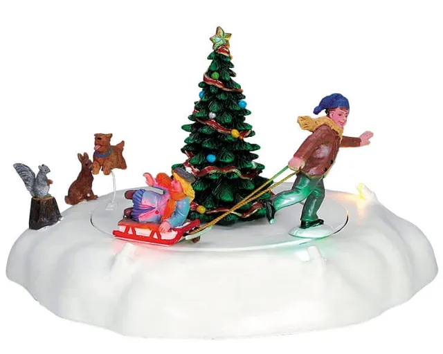 lemax-racing-rover-figurine-chien-de-course-sur-neige image 1