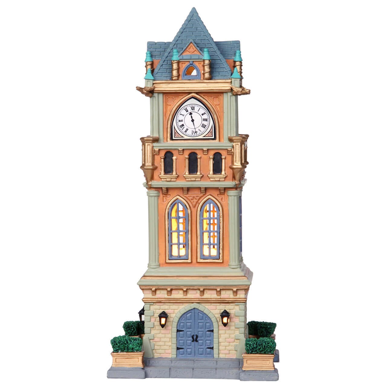 lemax-municipal-clock-tower-tour-horloge-miniature-caddington image 2