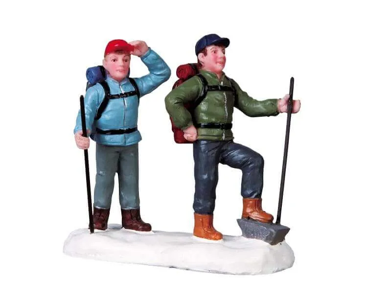 lemax-hikers-figurines-randonneurs-village-de-no-l image 1