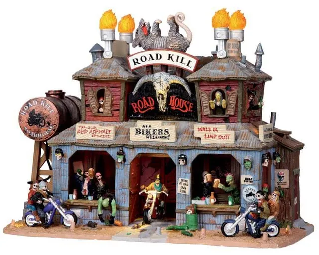 lemax-road-kill-roadhouse-b-timent-miniature-lumineux image 1