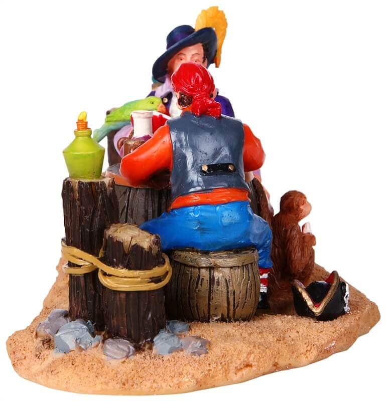lemax-spooky-town-bucaneer-poker-figurine-pirates-halloween image 3
