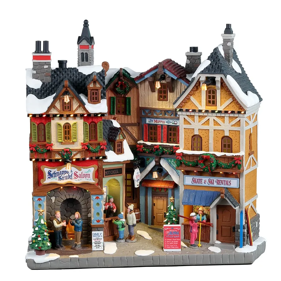 lemax-alpine-winter-shops-commerces-hiver-vail-village image 1