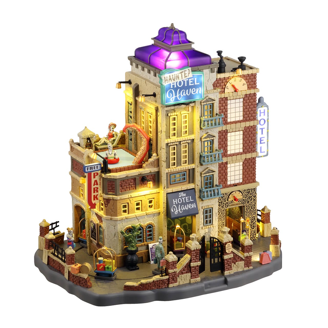lemax-the-haunted-hotel-haven-b-timent-spooky-town image 2