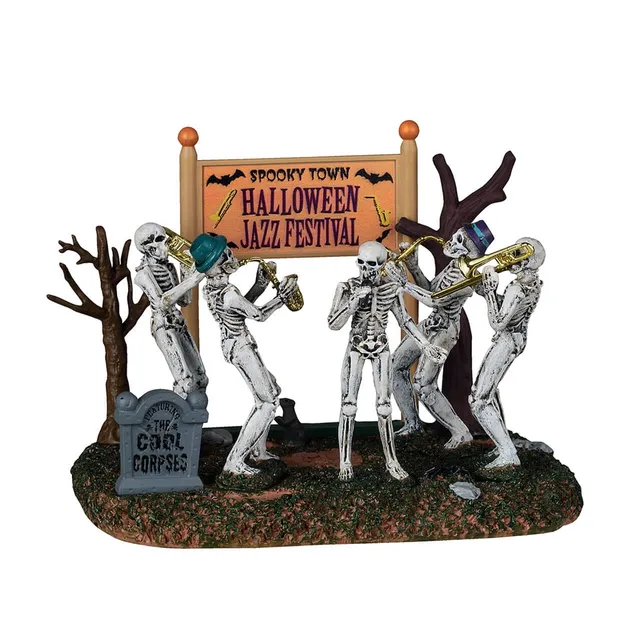 lemax-spooky-town-halloween-jazz-festival-sc-ne-musicale-miniature image 1