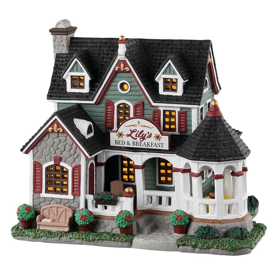 lemax-lily-s-bed-breakfast-caddington-maison-lumineuse-miniature image 1