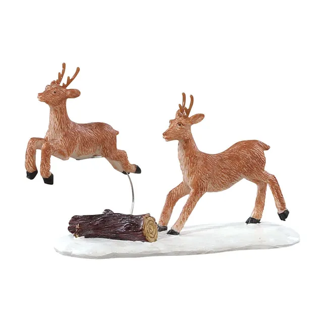 lemax-prancing-reindeer-figurine-renne-vail-village image 1