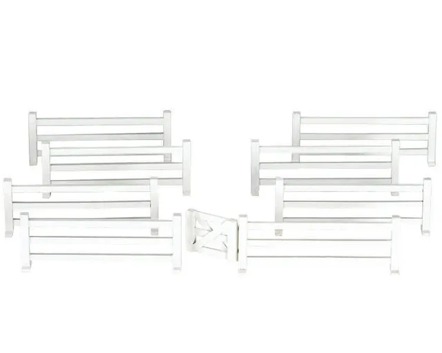 lemax-white-rail-fence-cl-ture-blanche-miniature-village-de-no-l image 1