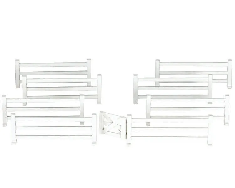 lemax-white-rail-fence-cl-ture-blanche-miniature-village-de-no-l image 1