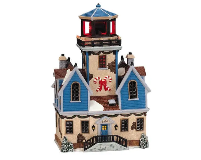 lemax-old-pier-lighthouse-phare-miniature-lumineux image 1