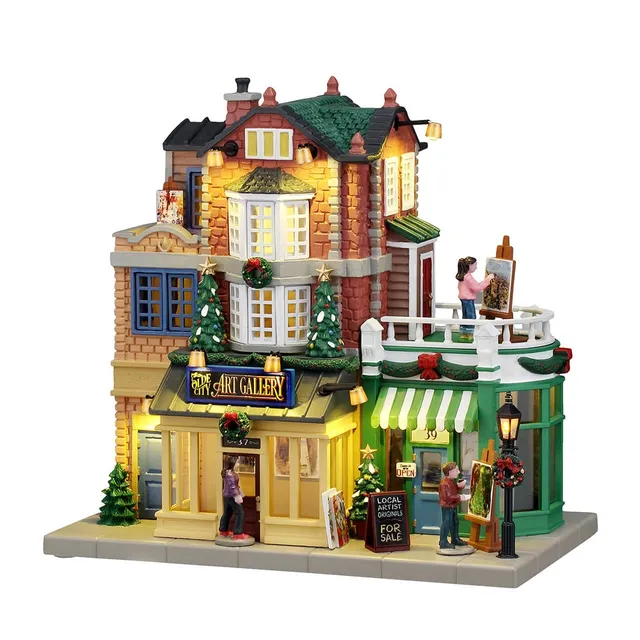 lemax-olde-city-art-gallery-b-timent-miniature-lumineux-caddington image 1