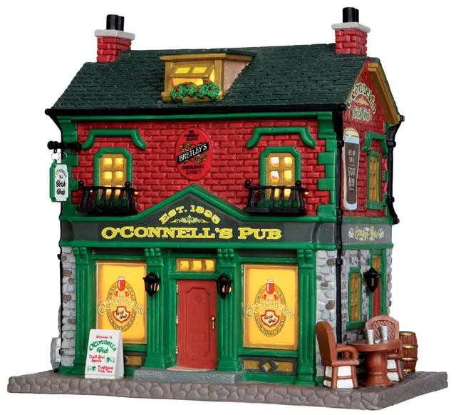 lemax-o-connell-s-irish-pub-maison-lumineuse-village-de-no-l image 1